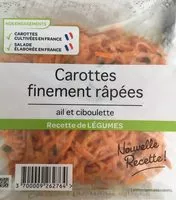 Mängden socker i Carottes finement râpées ail et ciboulette