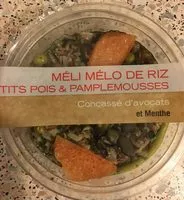 Mängden socker i Meli melo de riz petits pois et pamplemousses
