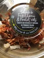 Mängden socker i Salade de pâtes Fusilloni/poulet rôti Mix Buffet