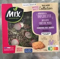 Mängden socker i Salade collection, Délicieux & Insolite, Billes Chèvre Miel, 320g