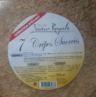 Mängden socker i 7 Crêpes sucrées