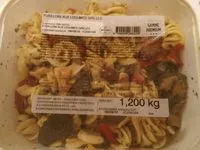 Mängden socker i Fusilloni aux légumes grillés