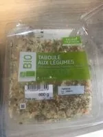 Mängden socker i Taboulé aux légumes - poivrons verts, tomates, oignons à la menthe