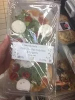 Mängden socker i Tarte fine chèvre tomates mi sechées et roquette sauce pesto