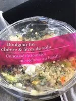 Mängden socker i Boulgour fin chevre et feves de soja
