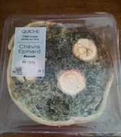 Mängden socker i Quiche chèvre épinards muscade