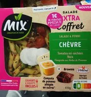 Mängden socker i Salade extra coffret chèvre penne