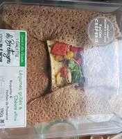 Mängden socker i Galette de Bretagne légumes grillés et chèvre affiné