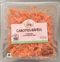 Mängden socker i Carottes râpées