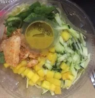 Mängden socker i Poke bol Fettucine poulet mangue sauce curry