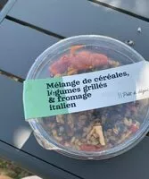 Mängden socker i Mélange de céréales , légumes grillés et fromage italien