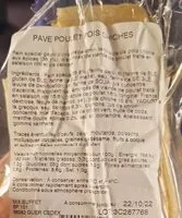 Mängden socker i Pavé poulet pois chiche