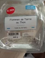 Mängden socker i Pommes de terre au thon