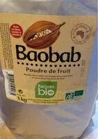 Mängden socker i Baobab poudre