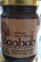 Mängden socker i Confiture extra d'Afrique Baobab