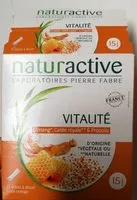 Mängden socker i Naturactive Fluide Vitalité 15 Sticks