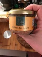 Mängden socker i Rillettes pur canard