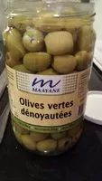 Mängden socker i Olives Vertes Dénoyautées