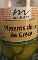 Mängden socker i Piment Doux De Grèce