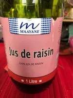 Mängden socker i Jus De Raisin Mayaane,