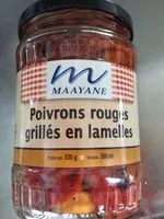 Mängden socker i Poivrons Rouge Grilles Mayanne,