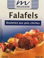 Mängden socker i Falafels Boulettes aux pois chiches