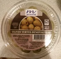 Mängden socker i Olives vertes dénoyautées