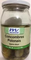 Mängden socker i Concombres Polonais Aigres-Doux