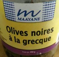 Mängden socker i Olives noires à la grecque