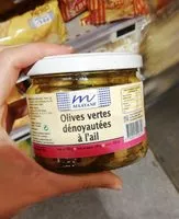 Mängden socker i Olives dénoyautées à l'ail