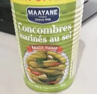 Mängden socker i Concombres marinés au sel