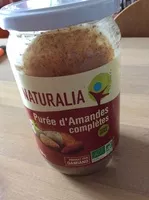 Mängden socker i Purée d'amandes complètes