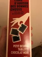Mängden socker i Petit beurre 48% de chocolat noir