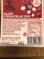 Mängden socker i Salade d'épeautre au tofu