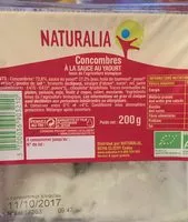 Mängden socker i Concombre a la sauce yaourt