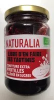 Mängden socker i Confiture extra myrtilles