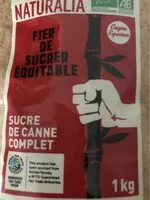 Mängden socker i Sucre de canne complet