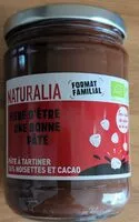 Mängden socker i Pâte à tartiner 100% noisettes et cacao