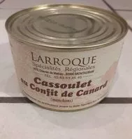 Mängden socker i Cassoulet au confit de canard (manchons)
