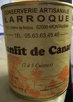 Mängden socker i Confit de canard (2 à 3 cuisses)