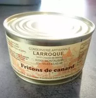 Mängden socker i Fritons de canard