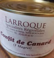 Mängden socker i Magret confit de canard