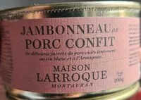 Mängden socker i Jambonneau de porc confit