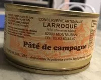 Mängden socker i Pâté de campagne
