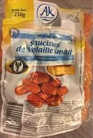 Mängden socker i Saucisses de volaille small
