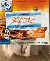 Mängden socker i Chiffonade de dinde au miel
