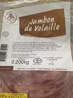 Mängden socker i Jambon de volaille