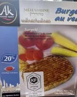 Mängden socker i Burger au veau