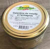 Mängden socker i Galantine de volaille a l'armagnac