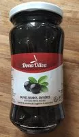 Mängden socker i Olives noires entières